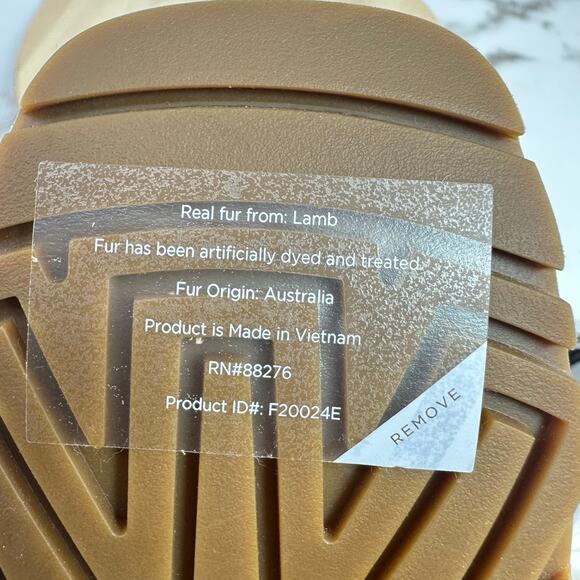 UGG New Heights Platform Mini Boot Womens 9 Hickory Chunky Y2K Style Shearling - Picture 7 of 10